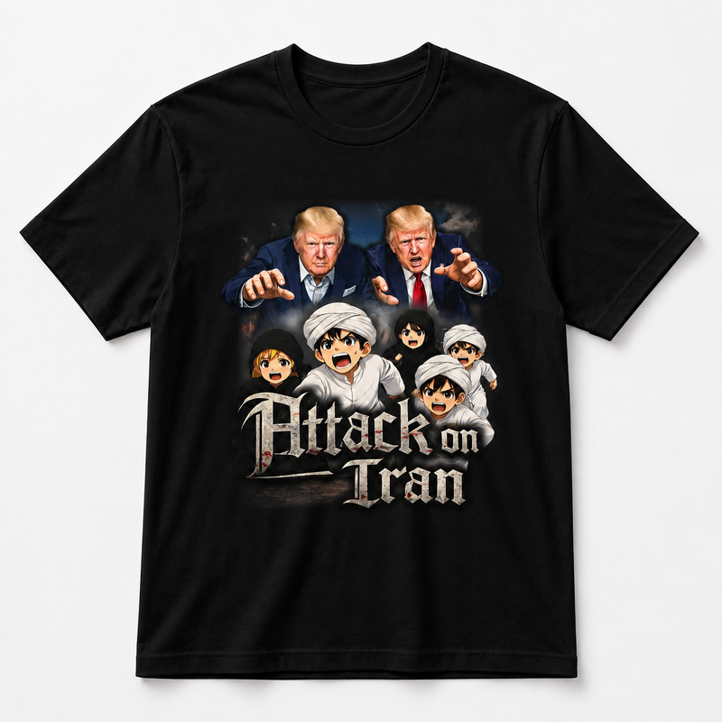 Attack On Iran Tee - Black #Black